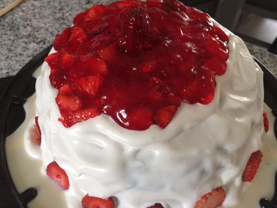 Pastel Fresas con Crema&nbsp;