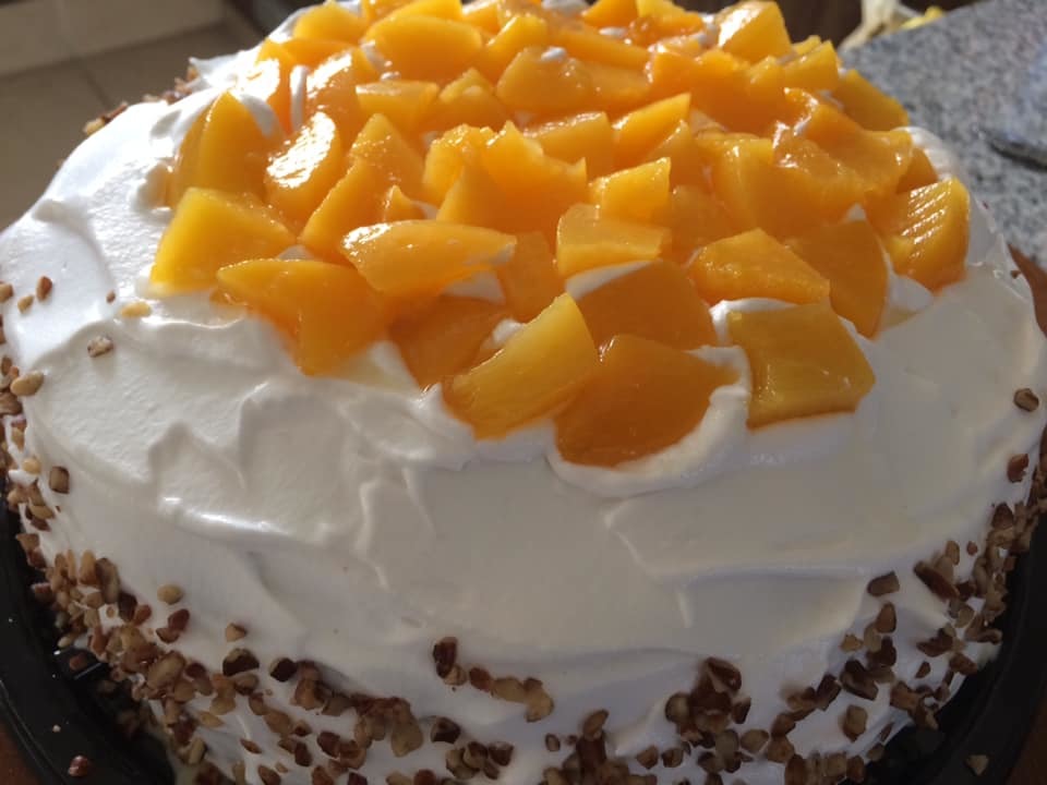 Pastel de Duraznos con Nuez